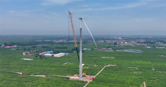 “全球第一吊”再臨燕趙！166米，XCA4000助力華北綠電